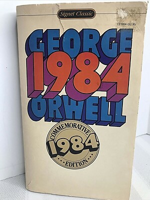 GEORGE ORWELL 1984 (1983 Signet Paperback) Commemorative Edition Walter Cronkite