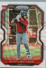 2021 Panini Prizm #84 Wyatt Mathisen White Wave Prizm