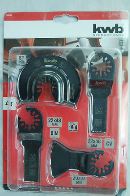 KWB Multifunktionswerkzeug Zubehör Set Set 4 tlg.  für Multimaster Multitool