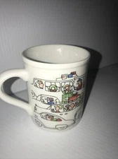 Toscany Christmas Traffic Jam SANTA IN SLEIGH Reindeer US Mail Coffee Mug Japan 