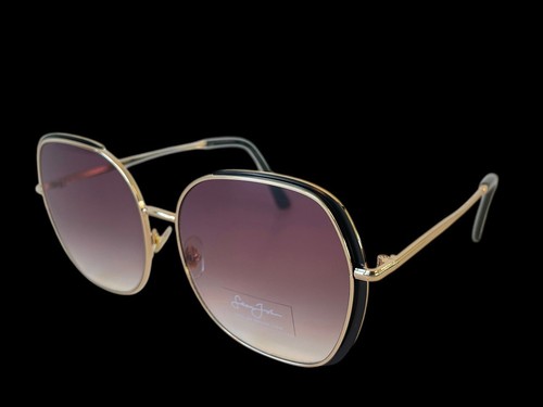 Sean John All Metal Gold & Black Retro Style Sunglasses / Gradient UV Lenses NWT - Picture 8 of 12