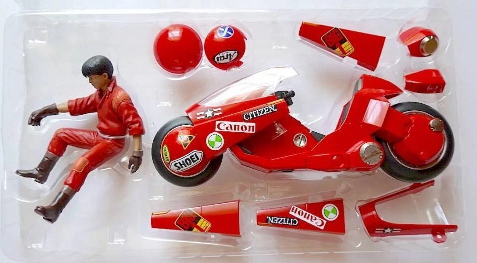 Figura fundida a presión AKIRA Kaneda's Bike PX-03 BANDAI Soul of Popynica Chogokin Japón Foto 2 de 4