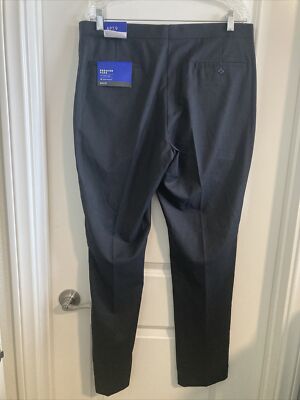 Apt 9 Kohls NWT Slim Fit Side Stripe Premier Flex Dress Pants 35W Black  Stretch | eBay
