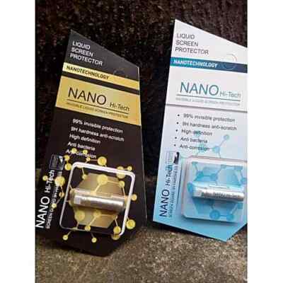 2x Nano Liquid 9H Glass Screen Protector Invisible Wipe-On 3D Curved Universal