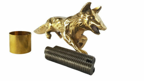 Vintage Solid Brass Fox Head Designer Handle ONLY… - image 1