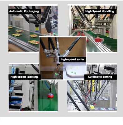 Delta Robot Arm Vision Camera System Computer High Speed Pick & Place Palletizer