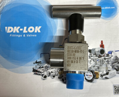 VEX110B-MF-8N-A-VT-S Needle Valve DK-LOK 316 SS  1/2  NPT 10000PSIG