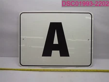 Sigo Signs Letter "A" Sign 18"x24" White/Black SC-9156-24