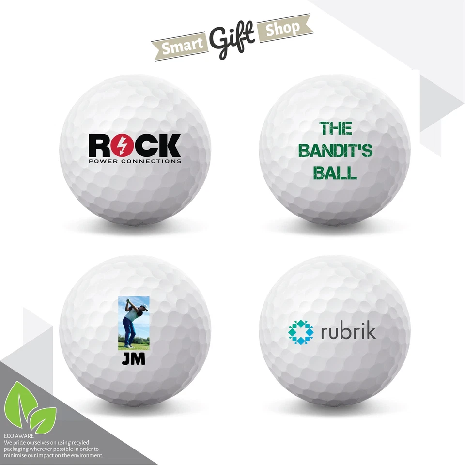 Pelotas de golf personalizadas IMAGEN/LOGOTIPO PERSONALIZADO Titleist Pro V1 Callaway Srixon Taylor Foto 2 de 4