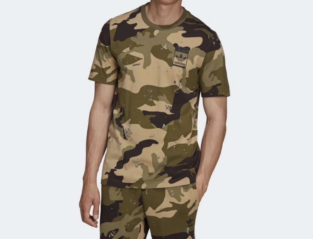 Adidas Originals Garaphics Camo Allover Print T-Shirt Men's XL 2XL