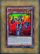Yugioh Alpha The Electromagnet Warrior SDMY-EN001 Super Rare 1st Ed NM