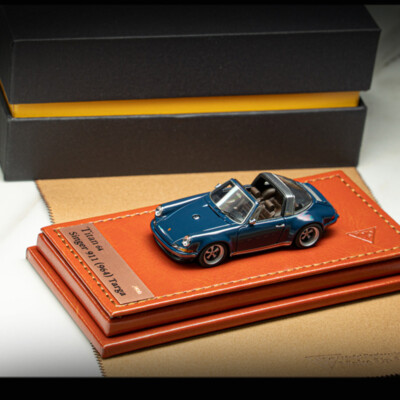ミニカー Titan 64 Singer 911 Targa Gun llic Make Up Titan 64 Porsche Singer 911 964 Targa 1:64 Diecast