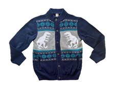 Gymboree Epic Dig Dinosaur Button Up Sweater Size 14 EUC