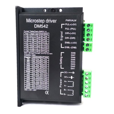 2X(DM542 CNC Digital Microstep Driver Schrittmotorsteuerung 2-Phasig 20-50V8673
