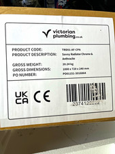 Victorian Plumbing Savoy Chrome Towel Rail Radiator 1000x720x240mm TRD01-AF-CPA