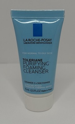La Roche-Posay Toleriane Purifying Foaming Cleanser Travel Size 0.5 FL-OZ New