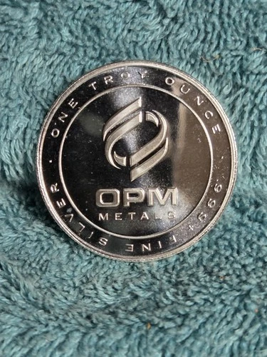 OPM Metals .999 Fine Silver Round 1 Troy Oz Fine Silver