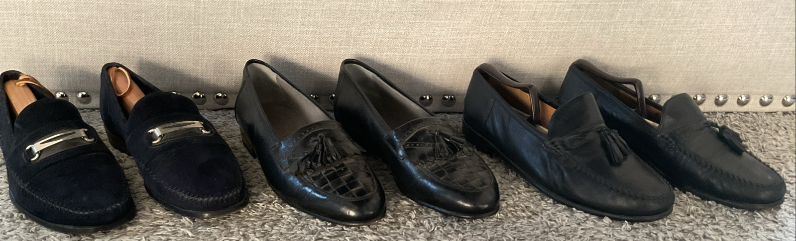 Lotto 3 Mocassini Uomo Taglia 9 5 Lorenzo Banfi Blu Scamosciato Bally Florsheim Italia