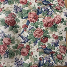 4 Seabrook Double Wallpaper Prepasted Floral Birds Stripes 60.75 Sq Ft SK1509