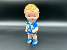 Vintage Sun Rubber Ruth E Newton Boy Squeak Toy 1950s Working Squeaker