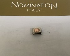 Image of Nomination Genuine Classic Bracelet Charm Rose Gold Engraved Plate #