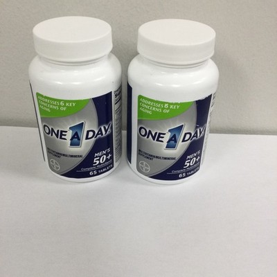 LOT OF 2 One a Day Men's Complete Multivitamin, 65 Tablets Exp 8/2026