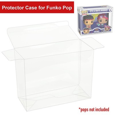 Pop Protector Case For Funko 4'' 2-Pack Vinyl Figures Clear Plastic Display Box
