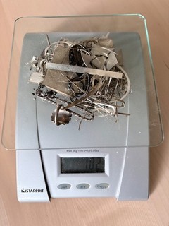 .925 Sterling Silver Scrap Lot Bulk. 102 grams. Scrap from my silversmithing. .