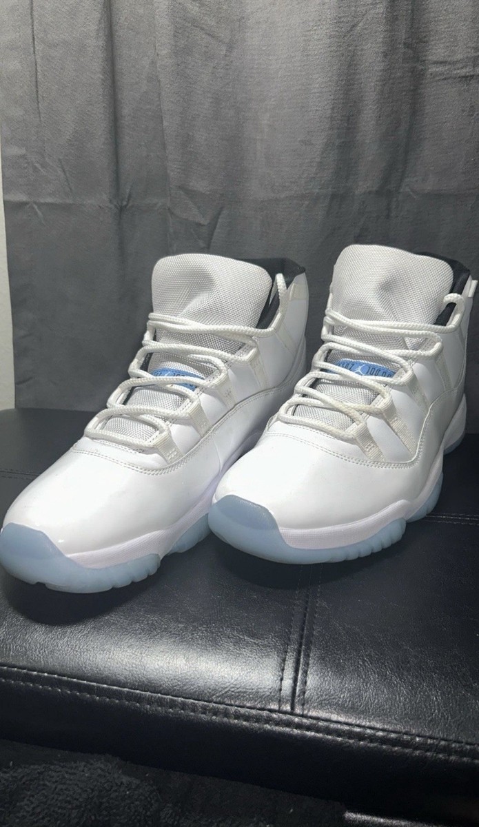 Jordan Air Jordan 11 Legend Blue White Blue Patent Leather High