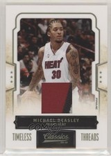 2009-10 Panini Classics Timeless Threads Prime 15/25 Michael Beasley #75 1s7