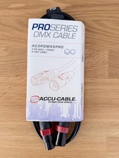 Accu Cable 5'-3 Pin dj Lighting DMX Cable AC3PDMX5PRO