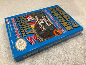 Wheel of Fortune Family Edition NES Nintendo 1990 CIB Complete Box Manual GameTe
