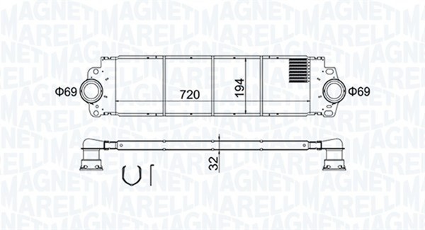 LadeluftküHler Magneti Marelli 351319204200 FüR Vw Transporter T5 Bus 7HB 7HJ T6-image