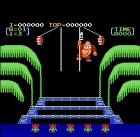 Donkey Kong 3 Nintendo NES Rare 5 Screw Cart PAL-B #0269