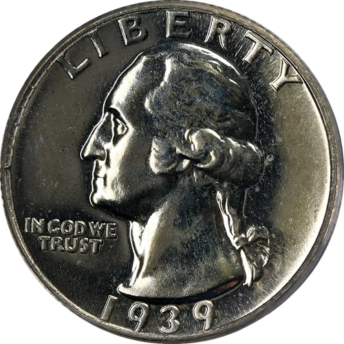 1939 Washington Quarter Proof OGH PCGS PR65 Great Eye Appeal Nice Strike
