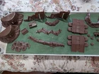Marx Playset Battle Ground Accessories Lot Clean