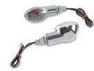 K&S Technologies 25-8356 Ultra-Small fits Mini™-Stalk Marker Lights - Chrome wit