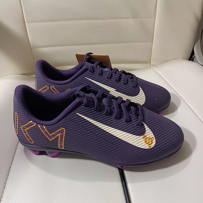 Nike Jr. Mercurial Vapor 16 Club KM MG Kids Size 2Y Soccer Shoes Purple Ivory