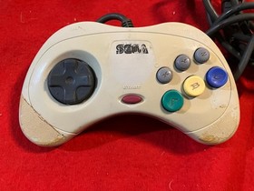 SEGA SATURN HST-3200 Console Gray W/Controller Set Collectible13+ #646