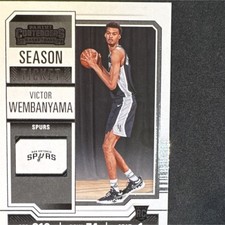 Panini Contenders Season Ticket Victor Wembanyama #11 Rookie San Antonio Spurs