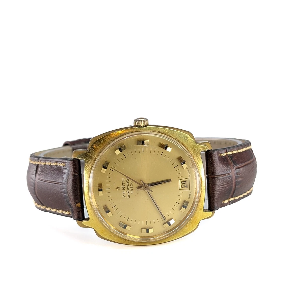 vintage ZENITH 28800 Automatic gold 38mm gents Watch #62781