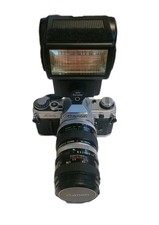 Canon AE-1 35mm SLR Film Camera  Canon FD 50mm f/1.4 Lens Kit Bundle w/ Extras