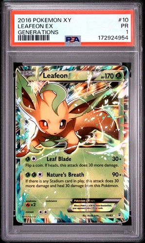 Leafeon-EX graded PSA 1 for sale on eBay