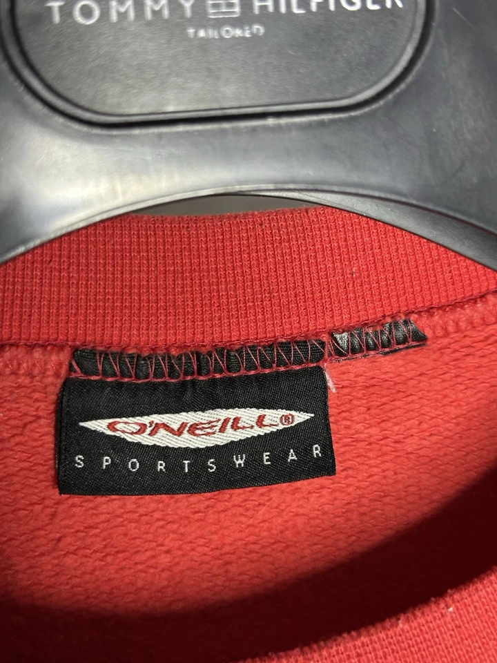 Sudadera de Colección Rara Oneill Y2K Cuello Redondo Logo Grande Para Hombre Talla M De Colección Años 90 Foto 3 de 4