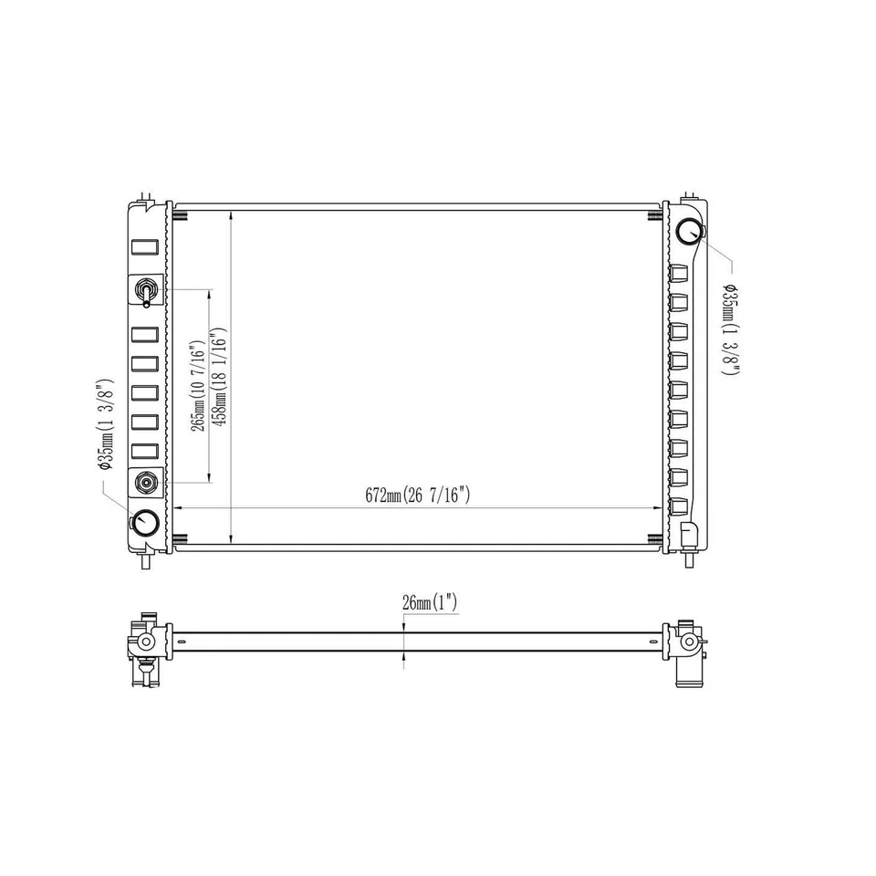 13039 Radiator for 2008 2009 2010-2014 Nissan Murano 2011-2017 Quest 3.5L V6 New Foto 2 de 4