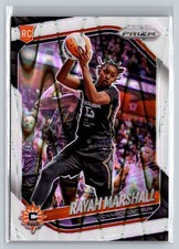 2025 Panini Prizm WNBA #47 Rayah Marshall White Seismic Prizms