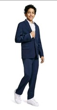 Calvin Klein Boys Size 10 Blue 2 Piece Formal Suit Blazer Jacket Set NWTS