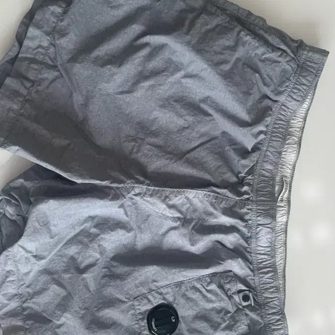 CP Company Lens Swim Shorts, Lime Stone, Men's Summer Beachwear