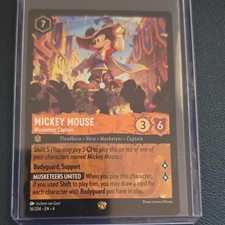 Ravensburger Disney Lorcana Mickey Mouse Musketeer Captain Legendary 16/204