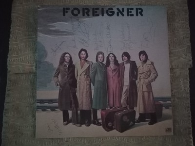 Foreigner Debut Vinyl LP Signed By Entire Band (Atlantic SD 19109, 1977, GREAT!)